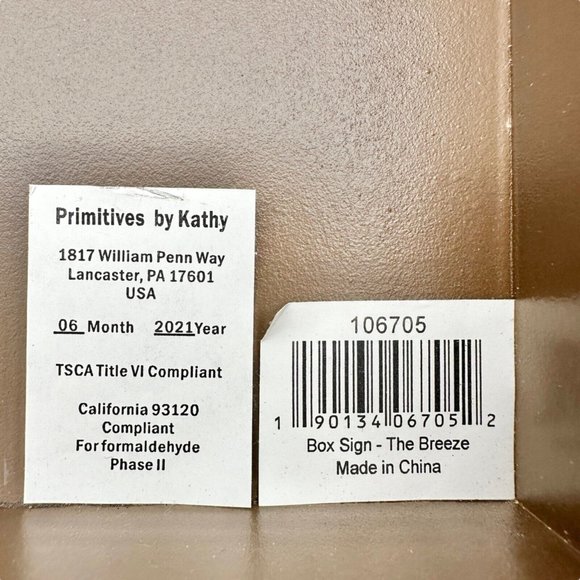 Primitives by Kathy Box Sign 12 x 6 x 2 inch Autumn is Dancing in the Breeze NWT - Picture 5 of 8